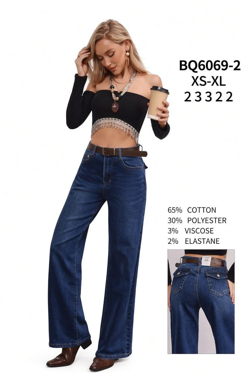 Jeans hlače Wide leg 6069-2