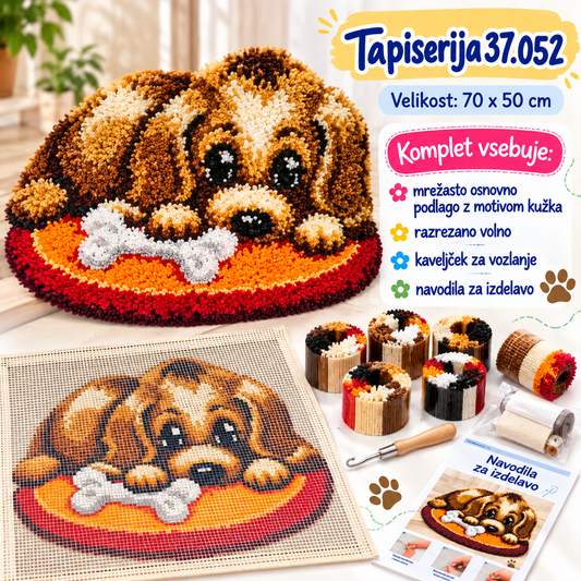 tapiserija 37.052 kuža s kostjo