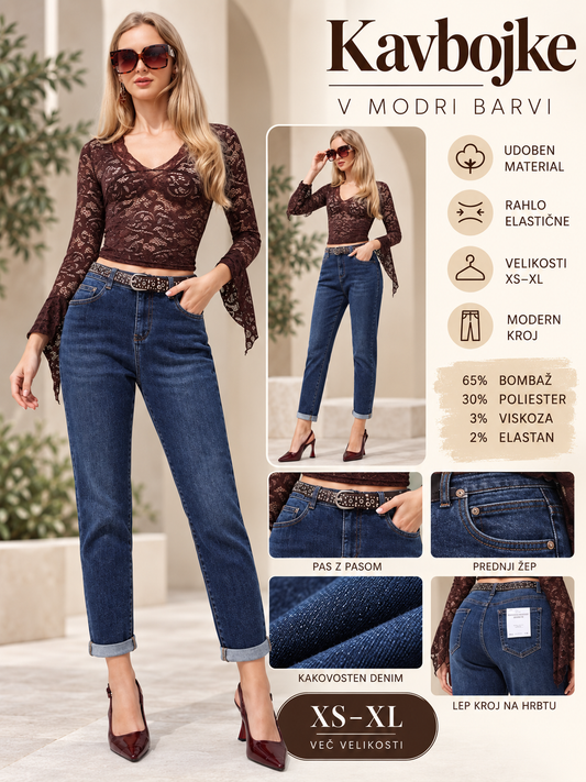 Jeans hlače Mom fit 5791-2